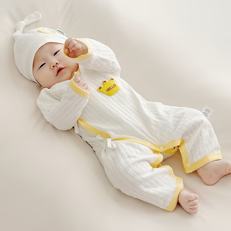 Baby Romper Spring Summer Autumn Newborn Clothes Seamless Long-Sleeve Kimono Bodysuit Unisex Baby Pajamas