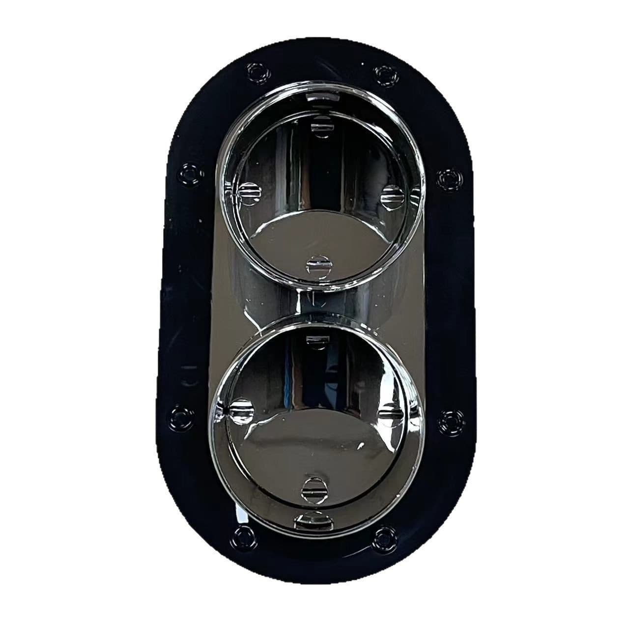 Car Exhaust Pipe Style Bumper Protector Trim Anti-Collision Anti-Scratch Guard Strip Universal