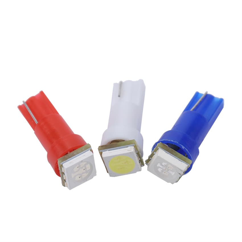 t5 1led car instrument light LED indicator instrument light central control light 12V T5 5050 1smd