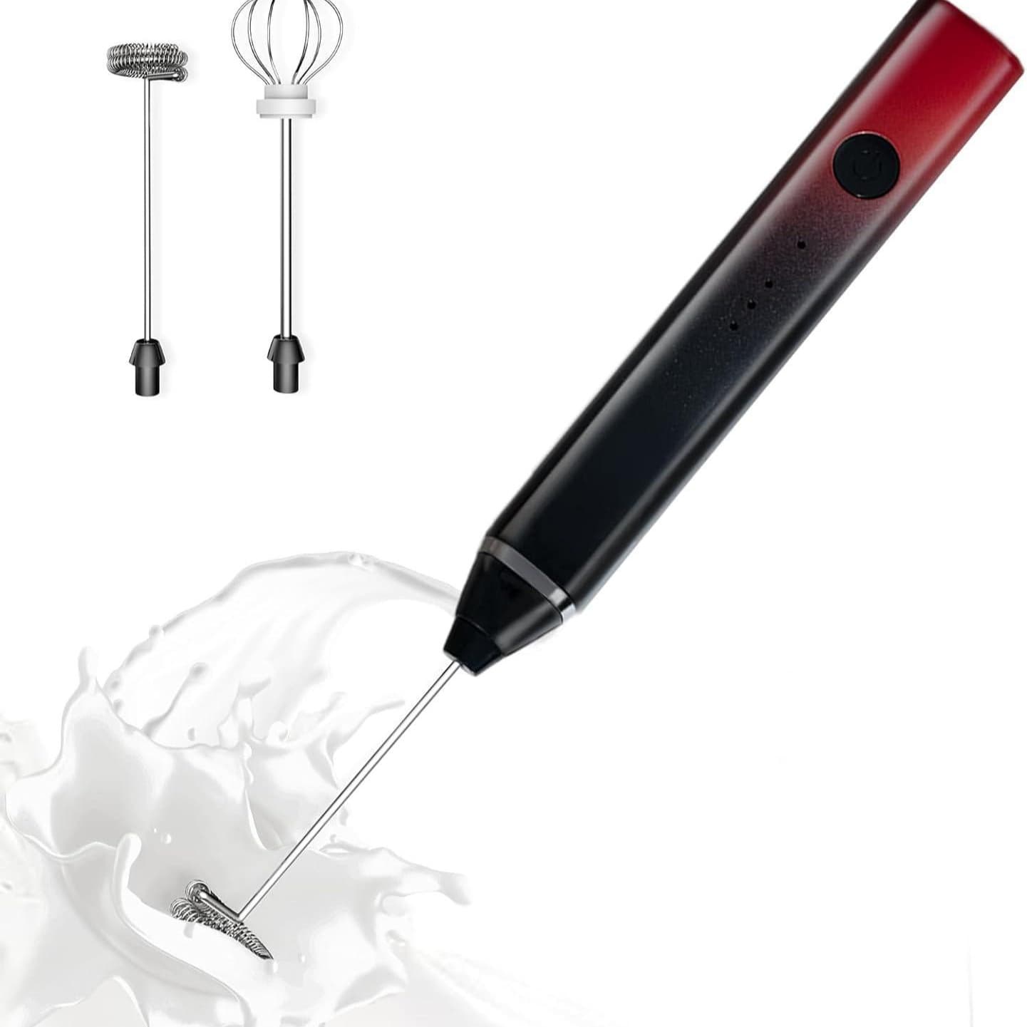 Twin Coffee Milk Frother Electric Milk Frother Home Mini Handheld Milk Frother Rechargeable