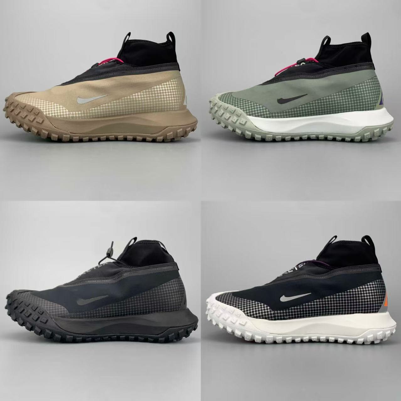 ACG Mountain Fly GORE-TEX "Dark Grey" Waterproof Mid-Top Outdoor Functional Shoes