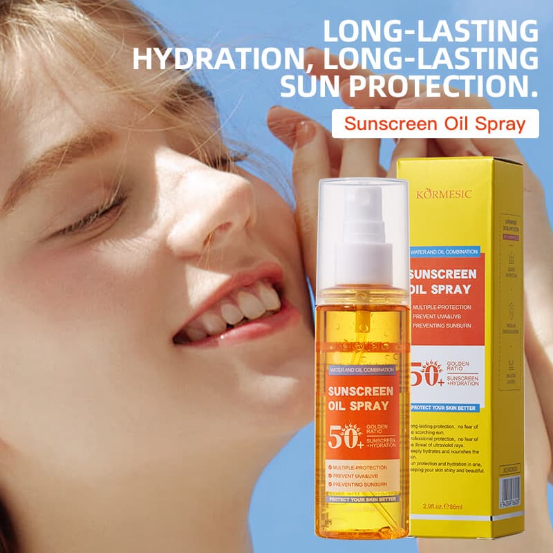 Cross-border stock sunscreen spray oil, high protection for beach, prevents tanning