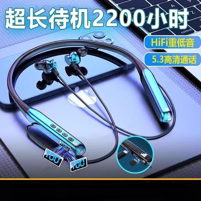G80 New Neckband Wireless Bluetooth Earphones Sports High Appearance Long Battery Life Berlin Sound Noise Cancellation