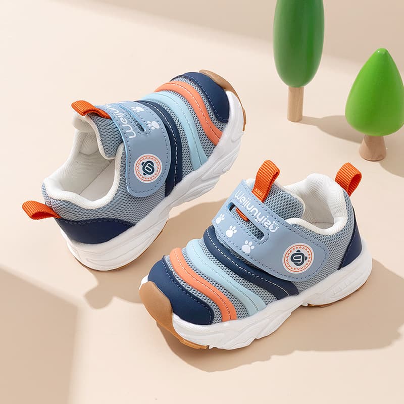 Toddler Girl Winter Cotton Shoes with Fleece Lining, Soft Sole, Caterpillar Style, for 1-2-3 Years Old, Size 5