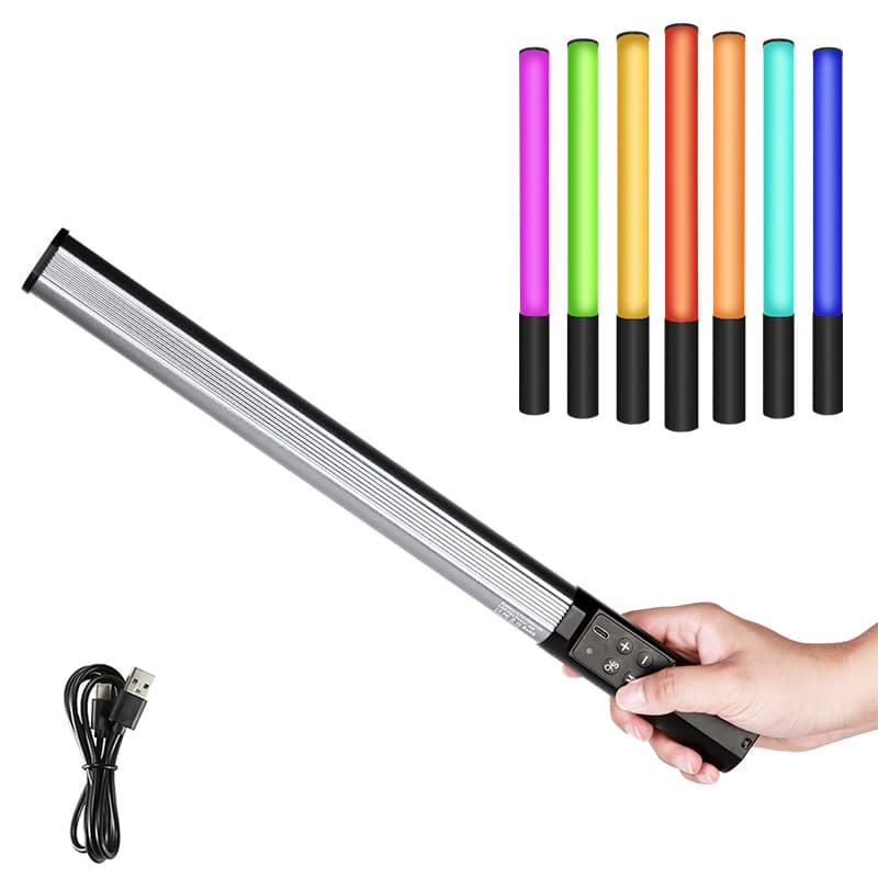 LED Fill Light Photography Bar Handheld 12 RGB Modes Full-Color Portable Outdoor Light Painting Illumination Photo Stick