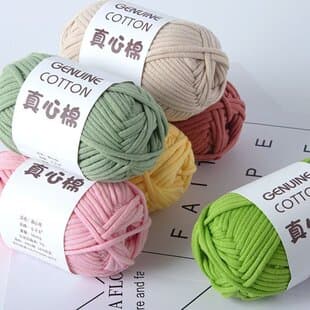 Core Cotton Yarn Heart Cotton DIY Fabric Strip Yarn Hand Knitting Toy Scarf Thick Yarn Floor Mat Yarn