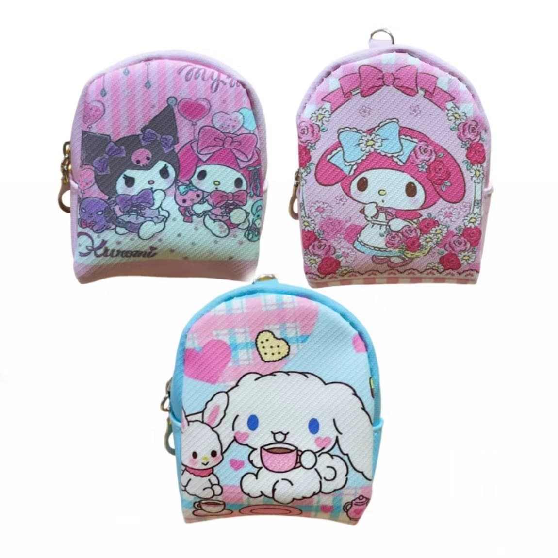 Korean style Instagram cartoon mini My Melody coin purse key pouch for elementary school students.