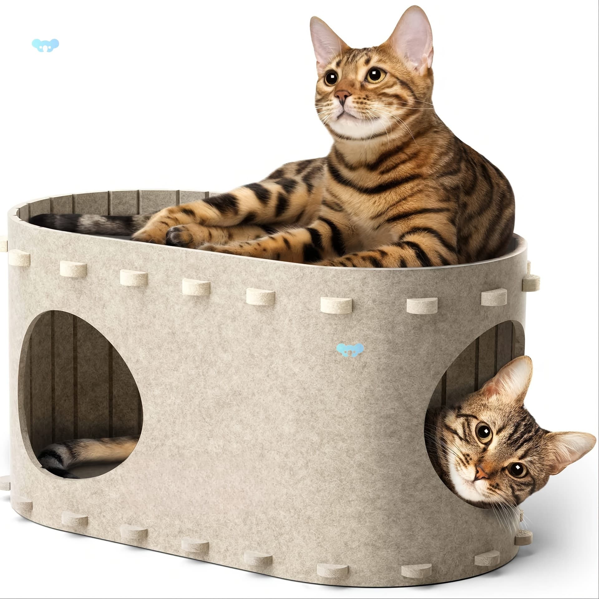 Up To 22 Lbs Peekaboo Cat Cave Beds For Indoor Cats Scratch-Resistant