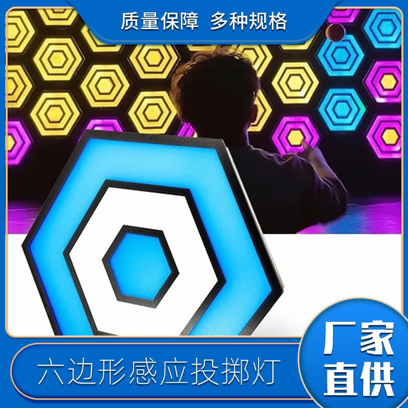 LED Hexagon Toss Light Interactive Digital Sports Store Indoor Accurate Bean Bag Game Light