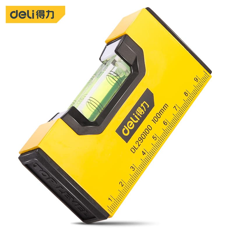 Deli Mini Spirit Level High Precision Magnetic Level Ruler Portable Measuring Tool DL290100 In Stock