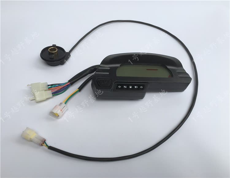CQR Off-Road Motorcycle LCD Display Speedometer Odometer Electronic Pulse Speed Gear Meter Universal Part