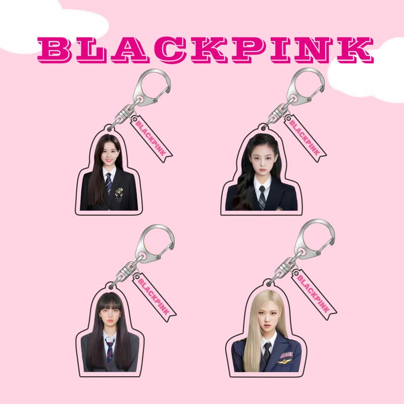 Blackpink Keychain Acrylic Pendant Lisa Jennie Jisoo Park Chaeyoung Kim Jisoonie
