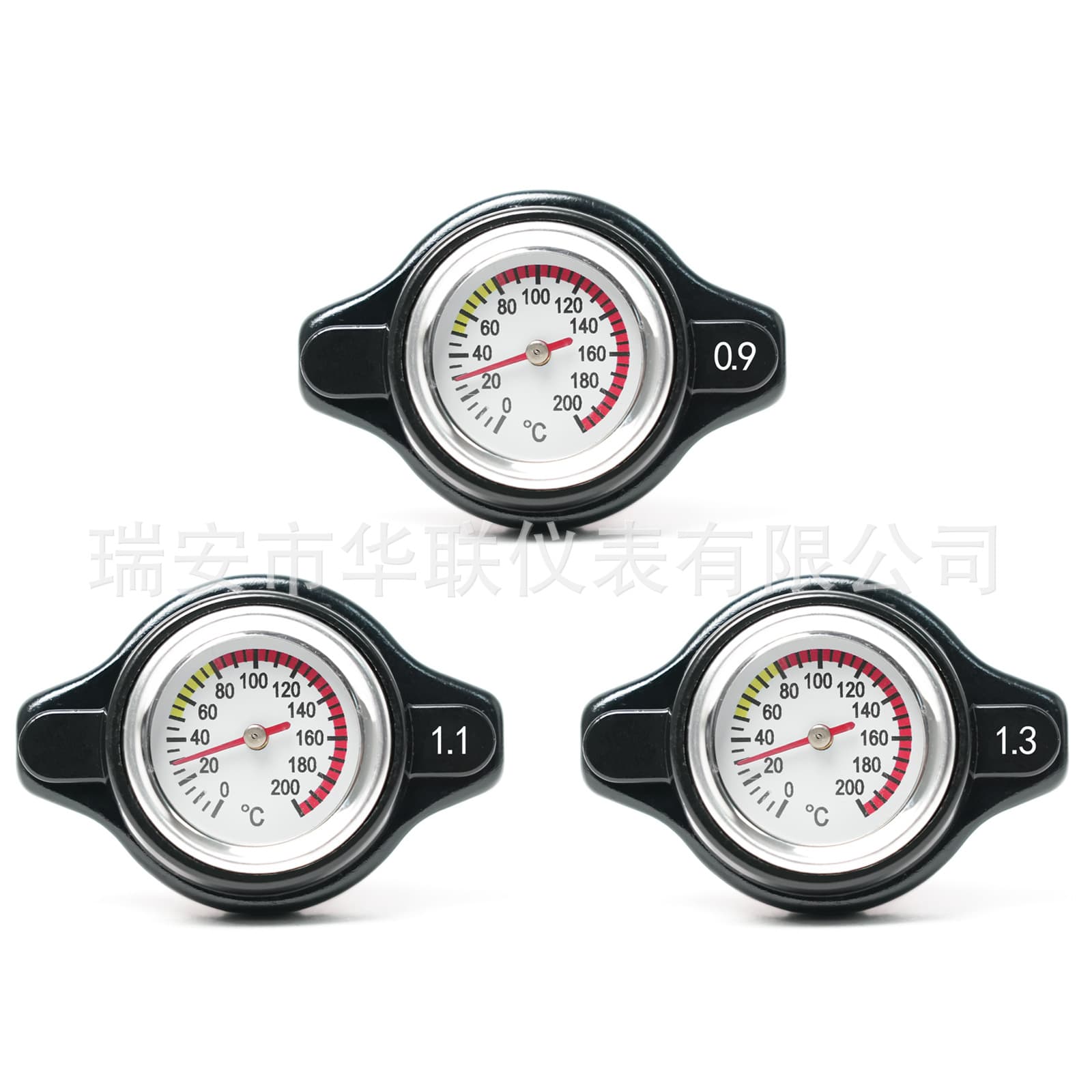 Universal Radiator Water Tank Cap with Water Temperature Detection, Tank Pressure Cap for Automobile and Motorcycle Modified Instruments