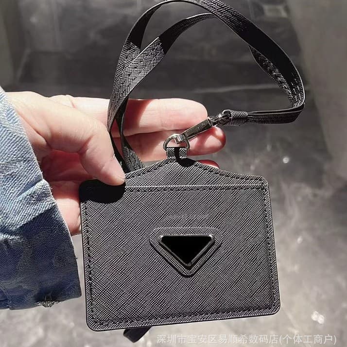 Brand Card Slot Card Holder Work Badge Card Holder Lanyard Neck Card Holder ID Card Student Card Wallet Unisex