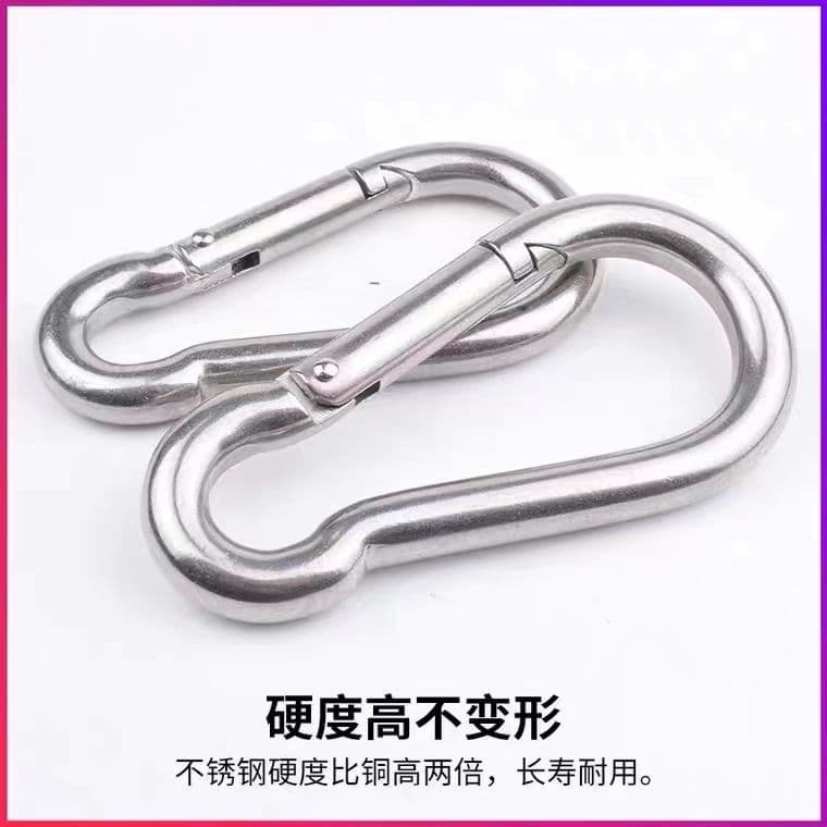 Shade net special clips, outdoor rain tarpaulin tent gourd-shaped carabiner hooks, auxiliary fixing spring rings
