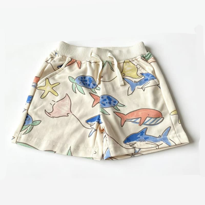 2026 Children's Summer New Cotton Printed Shorts Boys Casual Pants Kids Clothing Wholesale