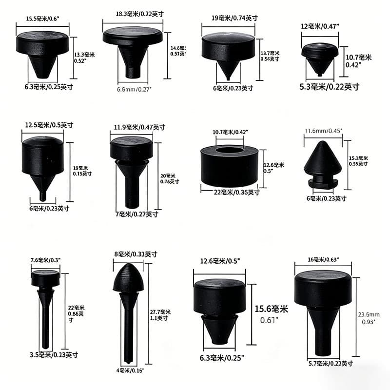 Silicone plug 160pcs rubber snap plug set cross-border car bumper sealing hole plug sealing hole plug