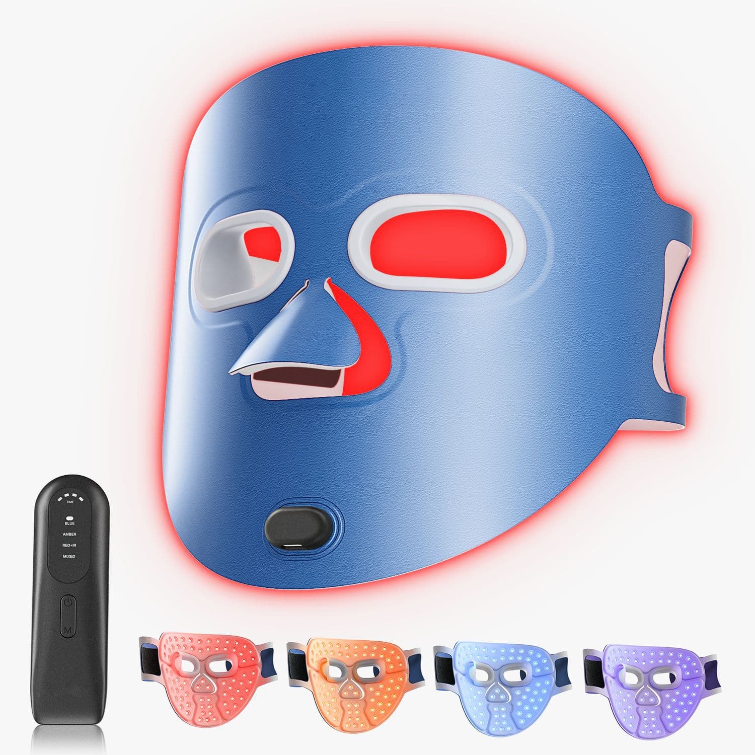 Wireless LED Face Mask near Infrared Red Blue Light Beauty Device Home Photon Skin Rejuvenation Tool Multi-Function Beauty Instr
