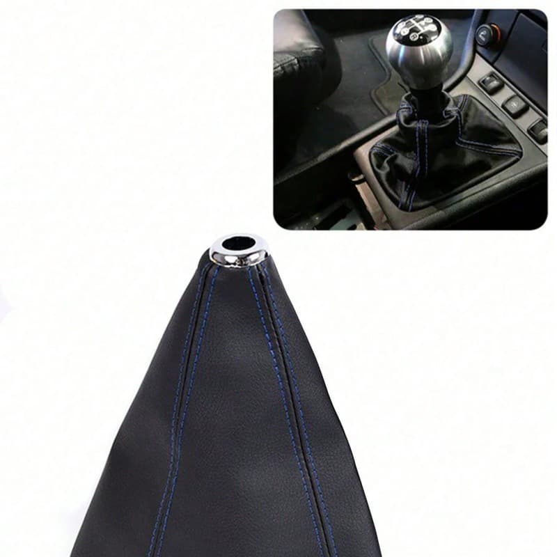 Car Shift Knob Dust Boot PU Leather Gear Shift Lever Dust Cover Shift Knob Handball Modification Gear Shift Cover