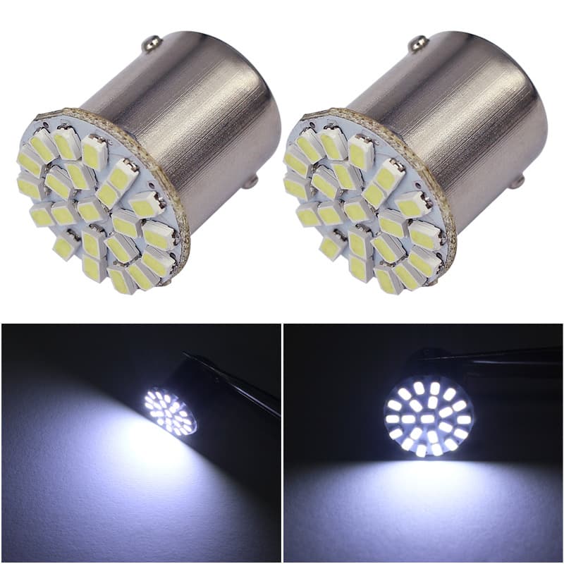 Car LED turn signal 1156 1157 3014 22SMD reversing light motorcycle light brake light tail light bulb