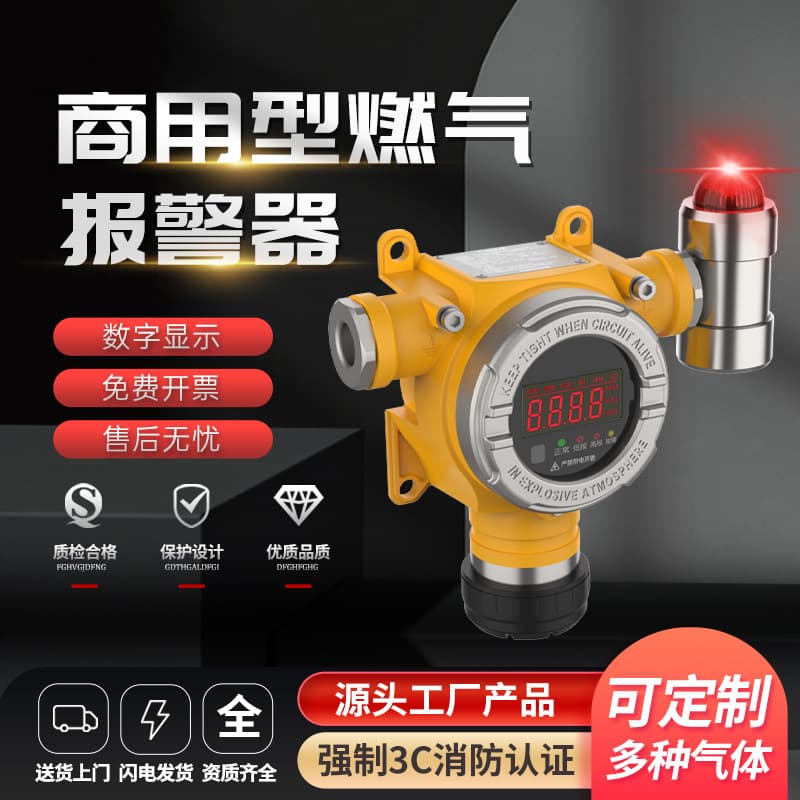 Natural gas gas alarm carbon monoxide oxygen leak detector industrial explosion-proof combustible gas detector