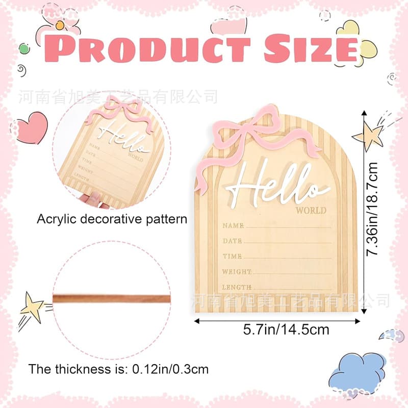 Cross-border new product photo display board newborn commemorative frame ornaments wooden photo frame stage baby photo props