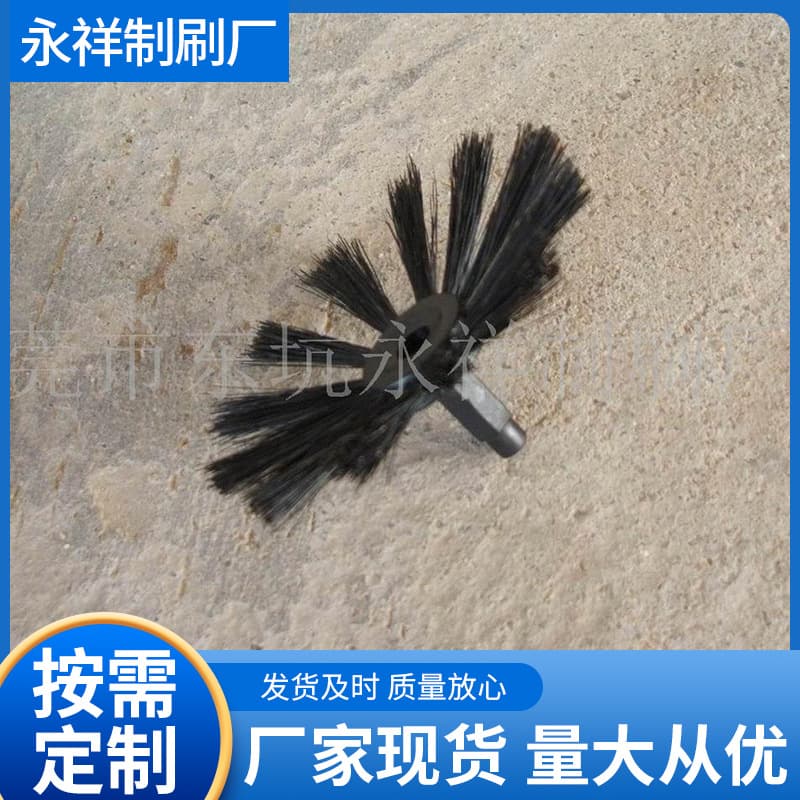 Sweeper brush, drilled and tufted sweeper cleaning broom brush head, tufted machine brush