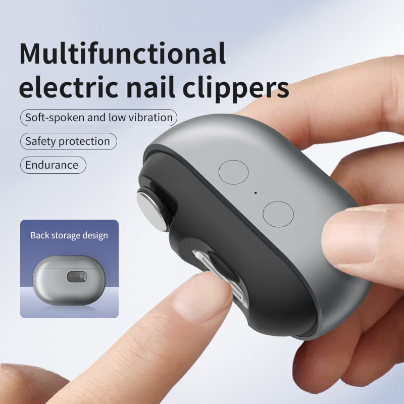 Cross-border Electric Nail Grinder for Babies and Kids Anti-Pinch Automatic Portable 3-in-1 Automatic Nail Trimmer