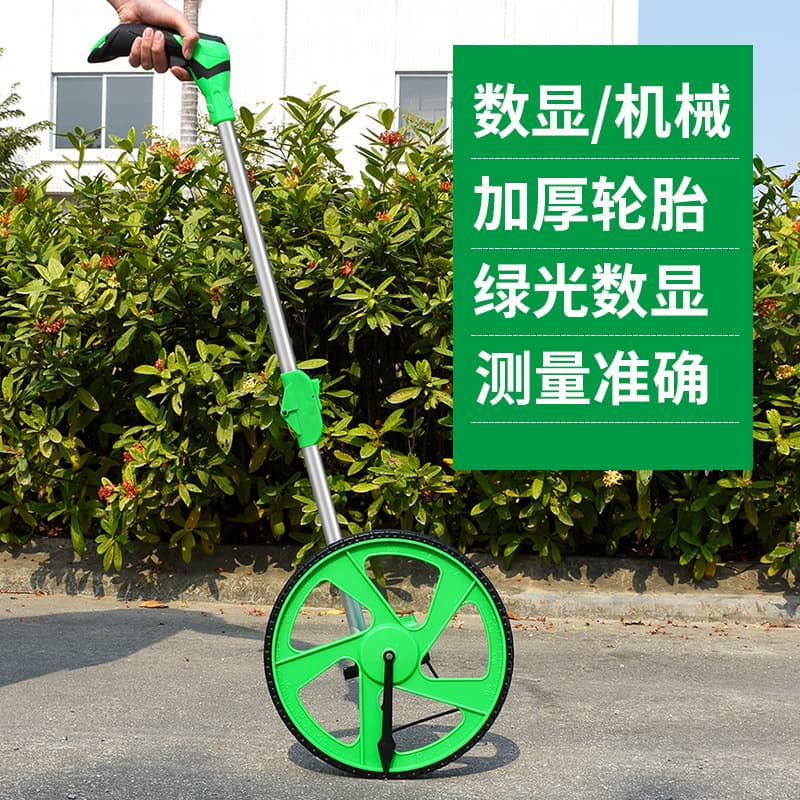Distance Measuring Wheel Hand Push Roller Distance Meter Road Measuring Device Mechanical Digital Display Outdoor Rolling Ruler Engineering Measuring Ruler