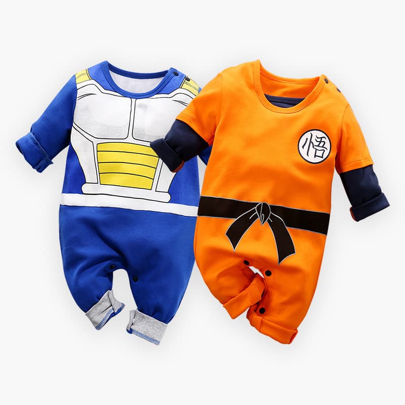 Spring and Autumn Cartoon Animation Baby Clothes Foreign Trade Baby Jumpsuit Category A Cotton Long Sleeve Wukong Armor Romper Suit Wholesale