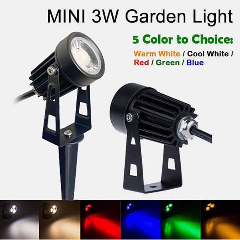 Spotlight Outdoor Tree Light Spike Waterproof Villa Courtyard Lamp Landscape Light Ground Spike Floodlight Lawn Light 220V