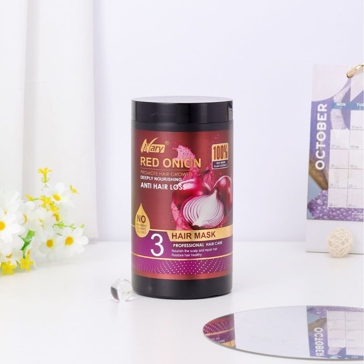 Cross-border Export Nary Red Onion Hair Mask 1000ml In Stock OMEOMD