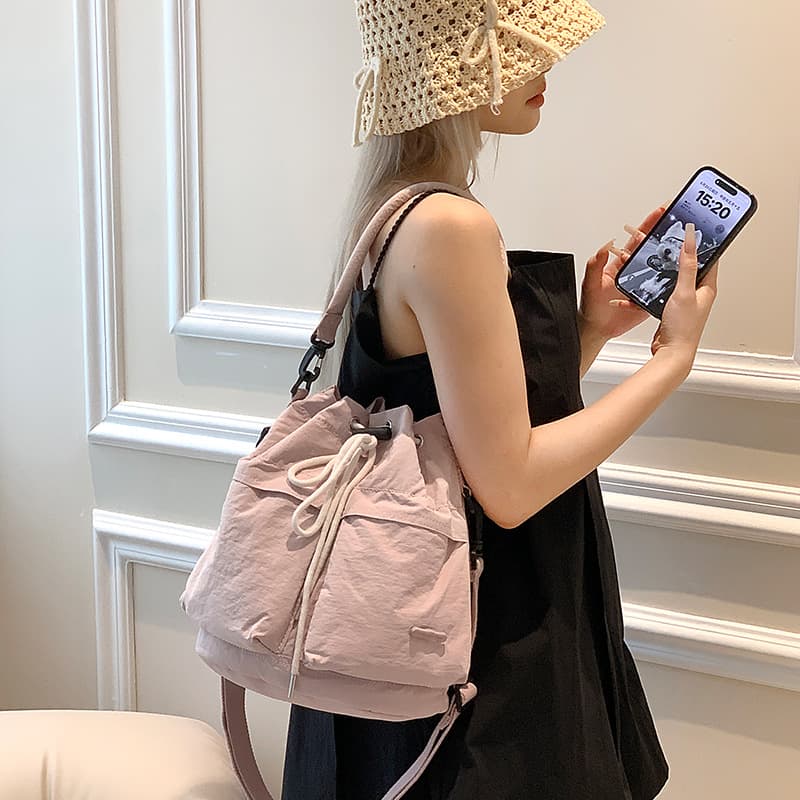 Colorful Fox Korean niche design women's tips single shoulder crossbody handbag commuter bucket bag