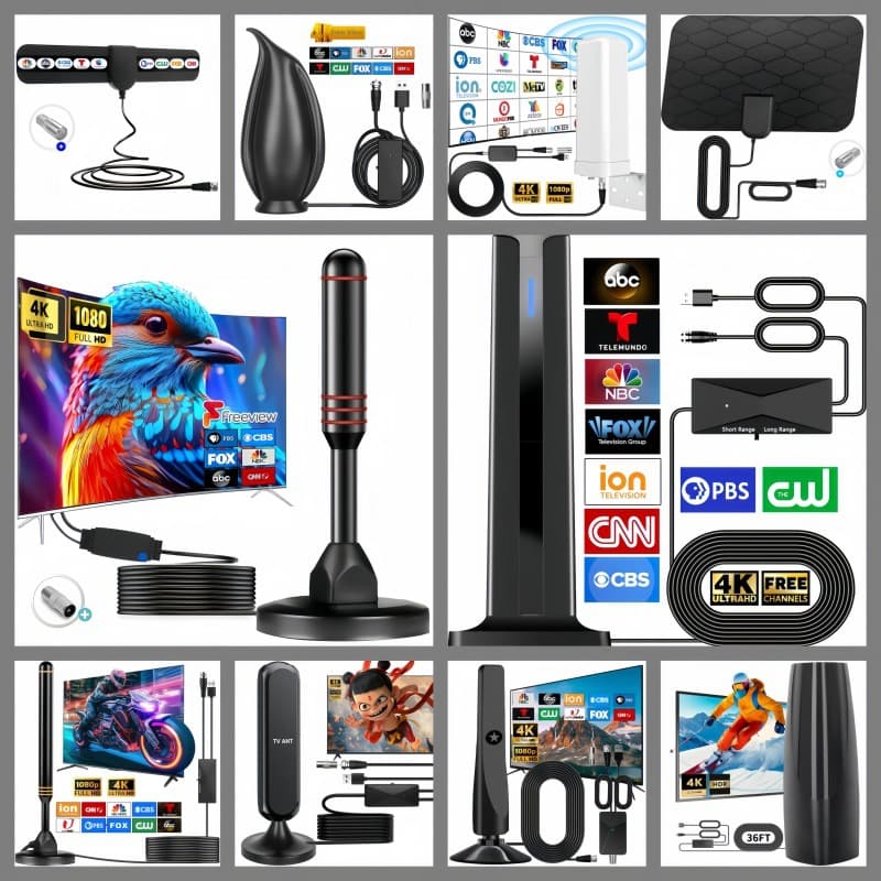Digital TV Antenna Indoor Outdoor Ground Wave Car DTMB DVB-T2 TV Antenna Amplifier