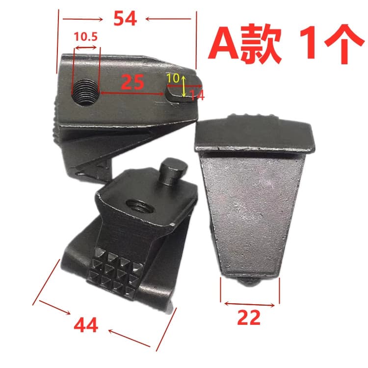 Tire Demounting Machine Tire Changer Accessories Jaw Tire Fixing Clamp Internal Thread Iron Claw M12 Thread Internal Thread Claw