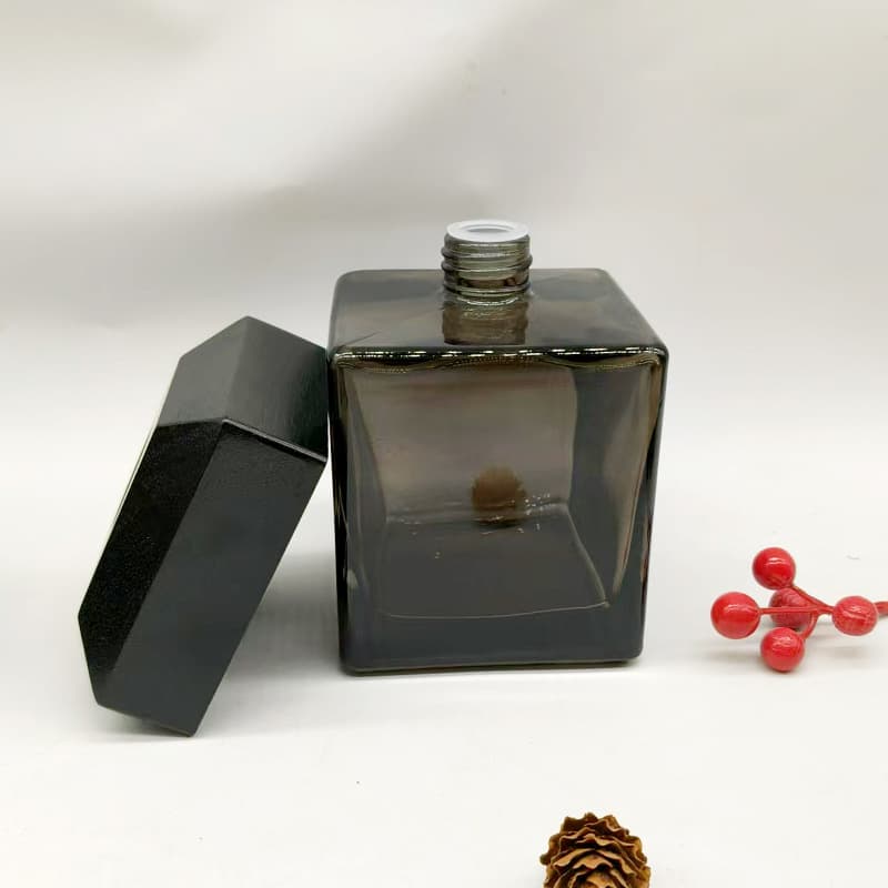 Simple and stylish glass aroma diffuser bottle, multiple sizes, home decor, flameless reed diffuser, 50ml thick glass bottle