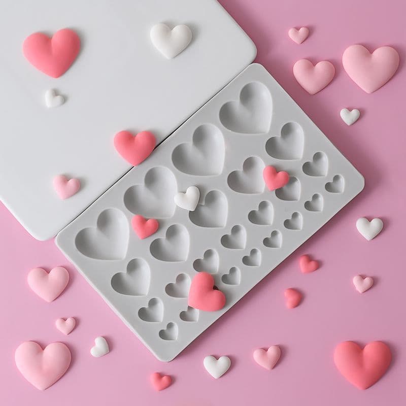 Love DIY Silicone Mold Fondant Chocolate Cake Mold Heart-Shaped Dessert Baking Supplies Valentine's Day Decoration