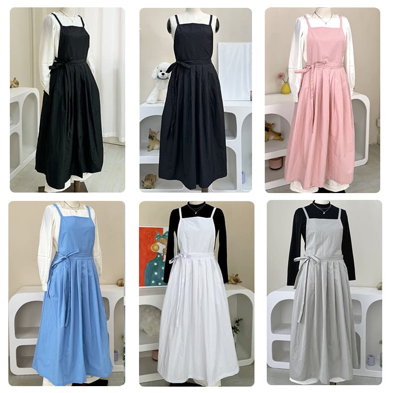 Korean-style Pet Groomer Apron Water-Resistant Non-Stick Fur Nail Salon Cafe Apron Trendy New Workwear