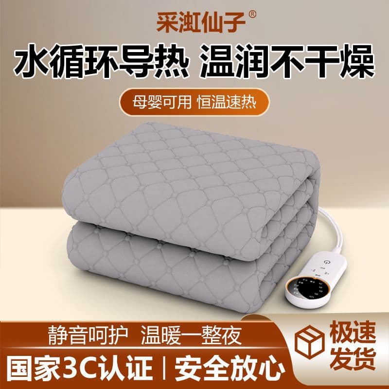 Water heating electric blanket 2025 new model single/double smart constant temperature mite removal water circulation dormitory household electric mattress pad