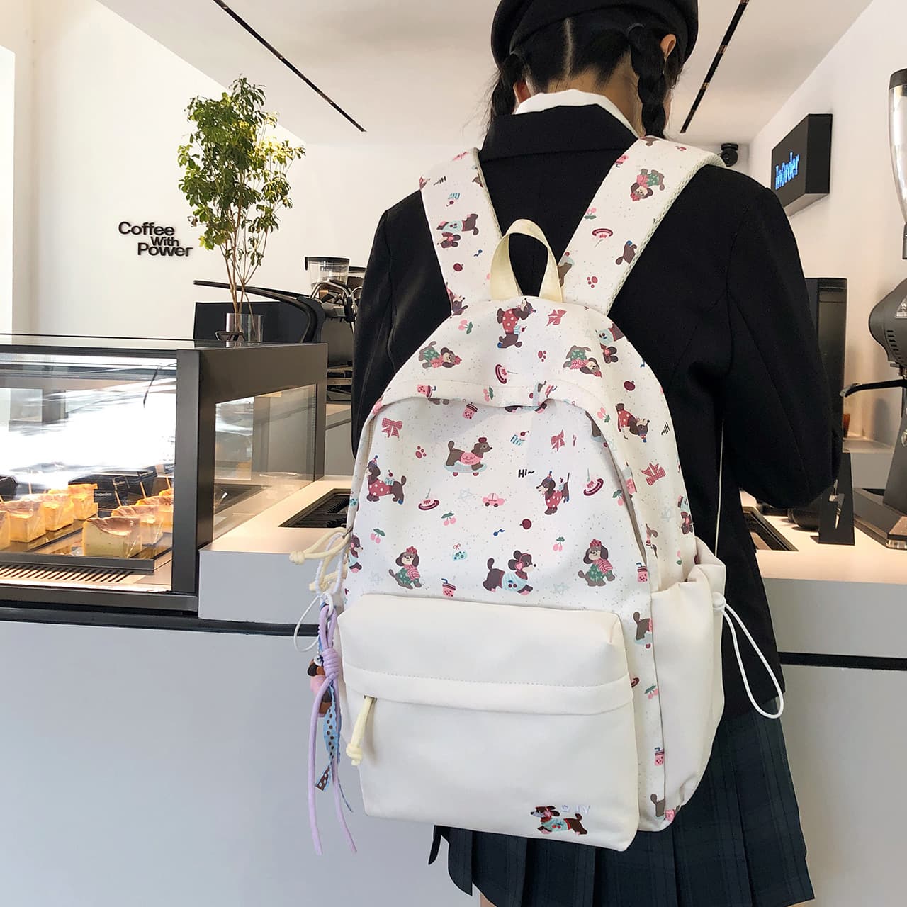 New school bag for fourth to sixth grade, large capacity, good looks, lightweight primary school student, cute cartoon girl backpack