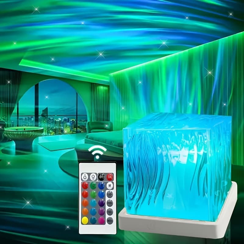 2026 New Cross-border Drop Shipping 1 Wireless 16-Color Aurora Star Moon Projector Cross-border