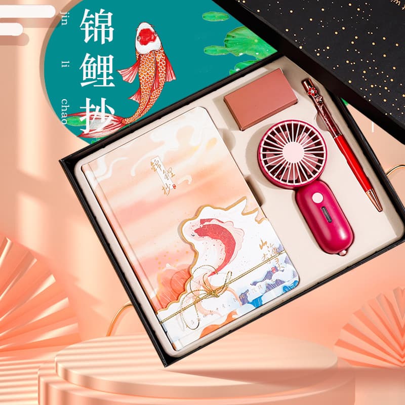 Chinese-style business event gift customizable with LOGO creative graduation souvenir company opening companion gift box set