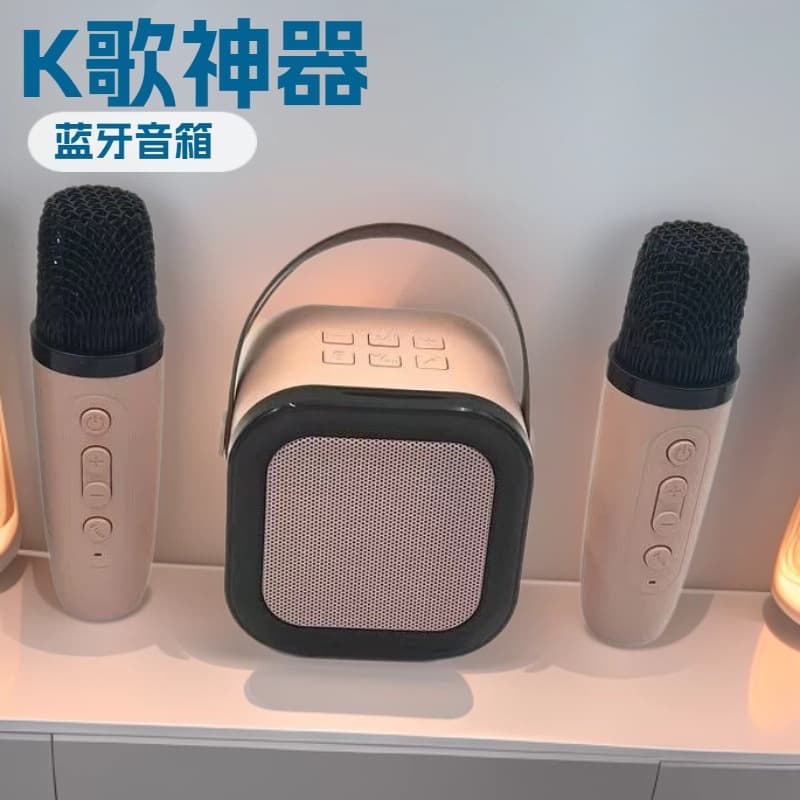 K12 wireless Bluetooth audio mini handheld microphone singing and requesting all-in-one machine home KTV audio set