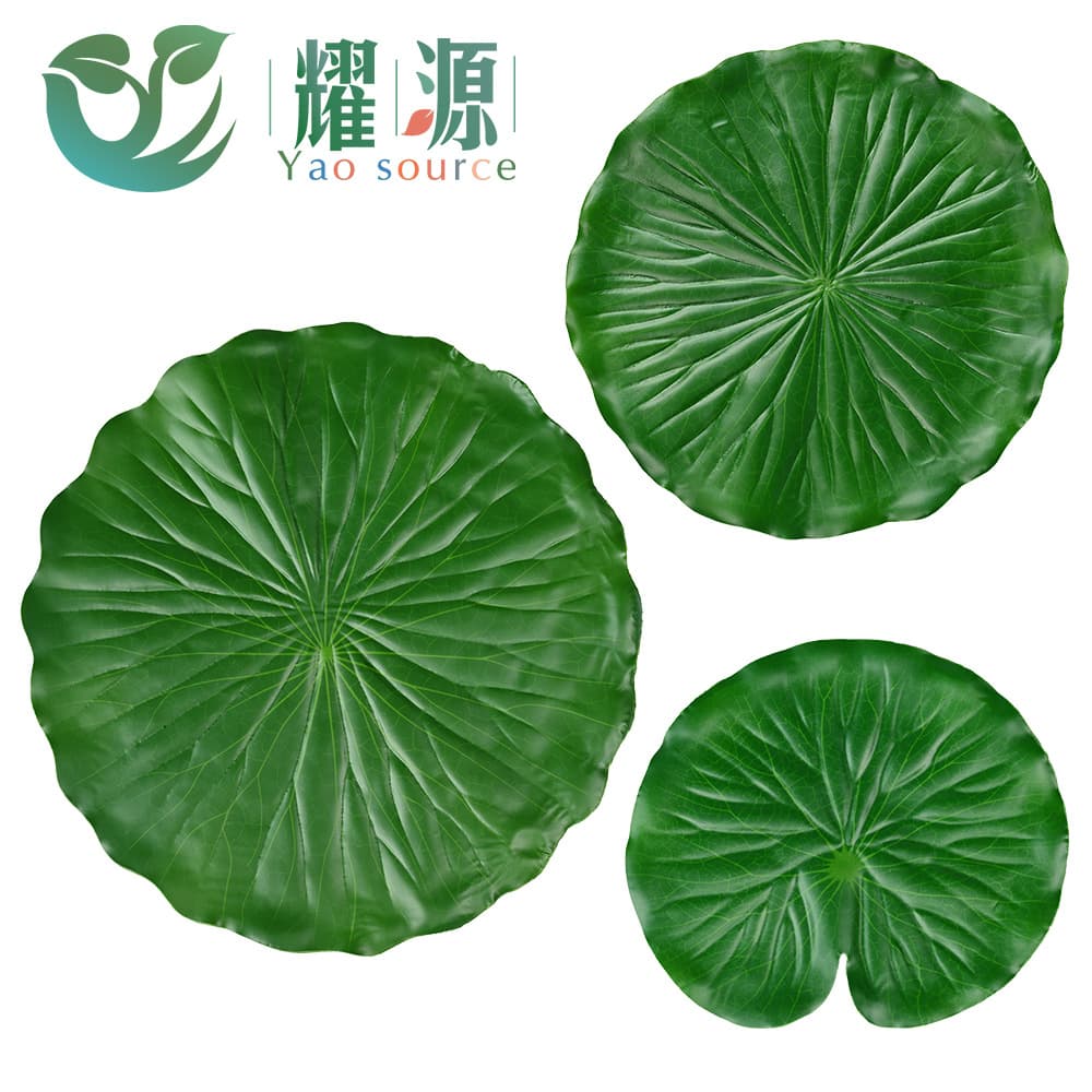 Simulated lotus leaf fruit shop decoration green leaf canteen party table placemat placement leaf boneless lotus leaf wholesale