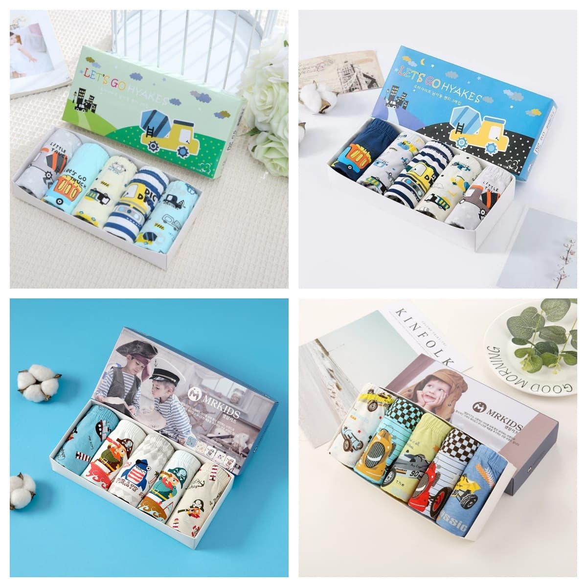 Children's Cotton Underwear, Korean Export Surplus Random Girls' Triangle or Boys' Comfort Cartoon Single Panties