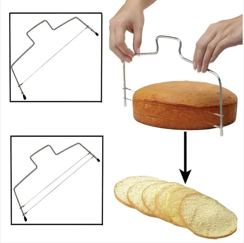 304 stainless steel cake layer divider and bread slicer, baking tool available for wholesale