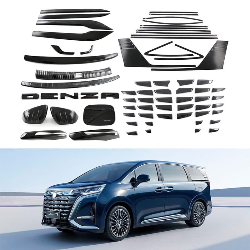 For Denza D9 Rearview Mirror Body Trim Rear Guard Fuel Tank Exterior Decoration Accessories