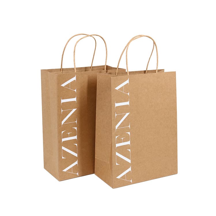 Promotional Shopping Kraft Paper Bags for Clothing Gift Packaging