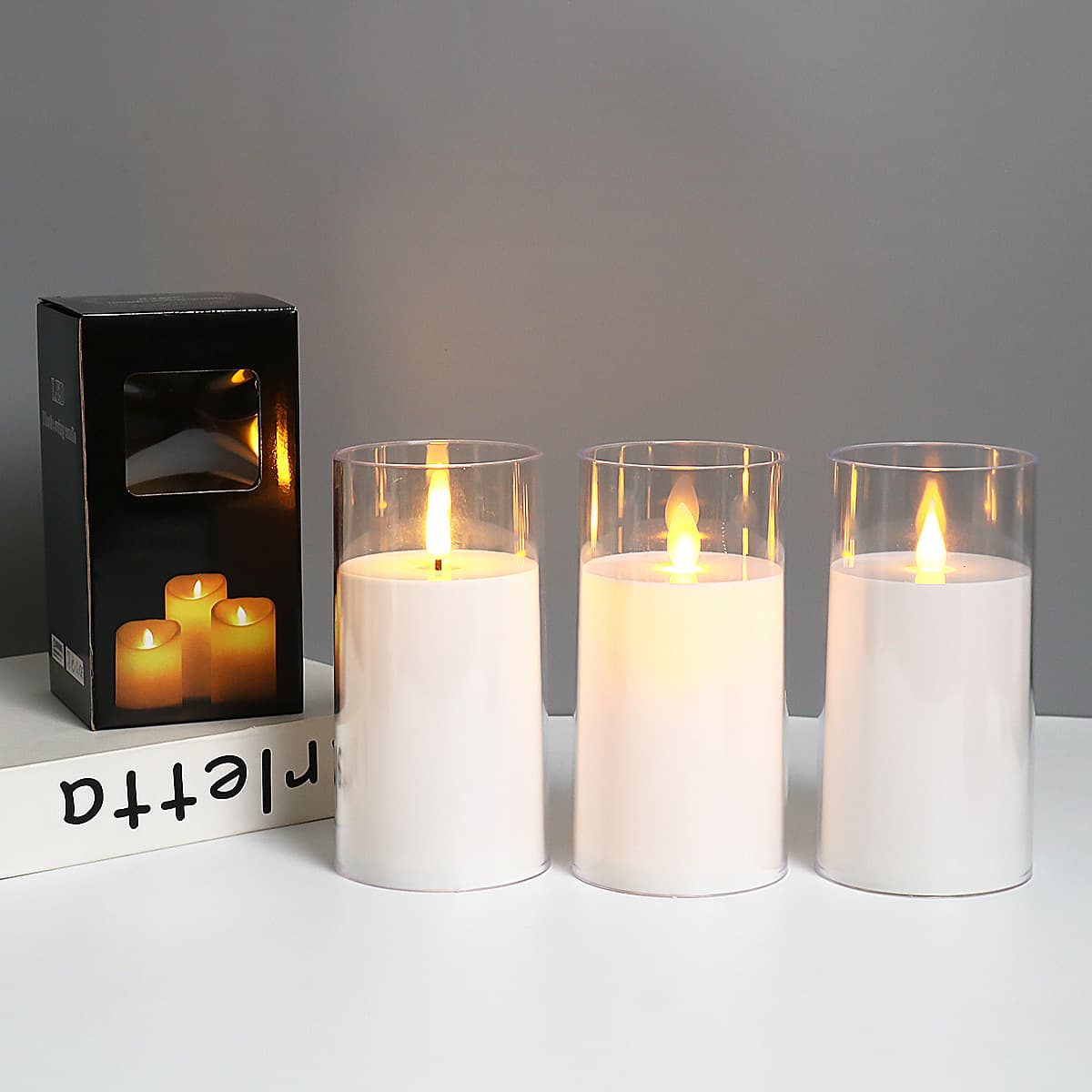 LED Electronic Candle Ambient Light, Simulated Smokeless Candle Light, Creative Desktop Decoration, Mystery Game Atmosphere Light