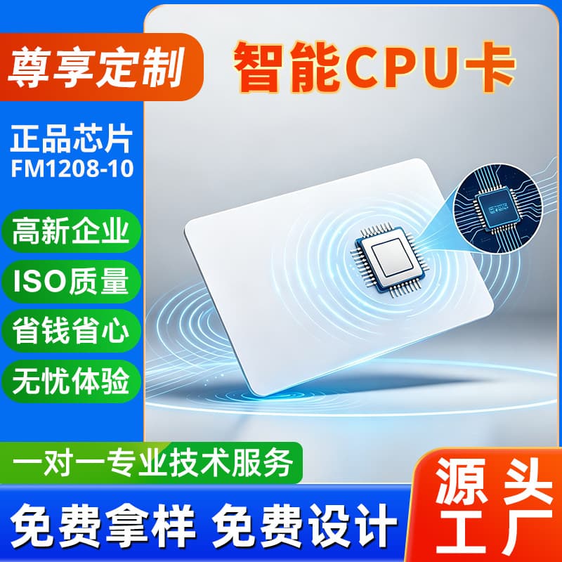 Factory spot Fudan FM1208-10 CPU white card compatible with M1 access control campus card printable encryption